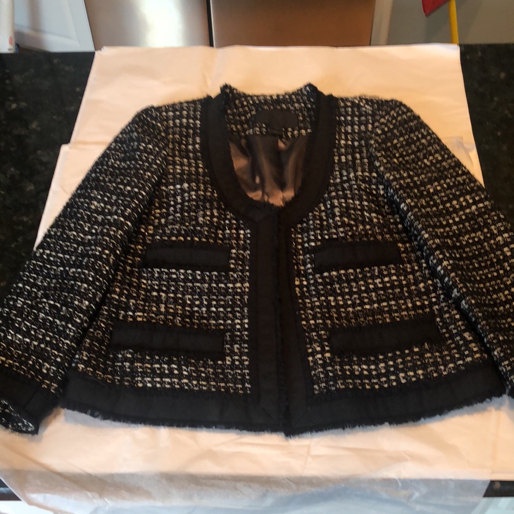 J Crew women’s jacket in tweed with grosgrain trim. Size 10. NWOT - Picture 7 of 7
